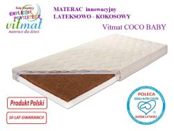 Materac lateksowo-kokosowy Vitmat  Coco Baby 120x60