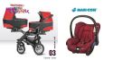 Wózek BabyActive Twinni wózek bliźniak 3w1 FOTEL MAXI COSI CITI NEW