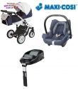 Wózek Milu Kids Starlet 4w1 Fotel MAXI COSI CABRIOFIX + Baza Familyfix